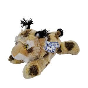 Aurora Bobby Bobcat Lynx Yellow Eyes Spotted Wild Cat Stuffed Plush Toy 11" UK